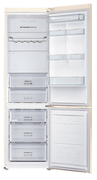 Frigider cu doua usi Samsung RB37J5225EF / 367 l / 201 cm / A++ / Bej photo 2