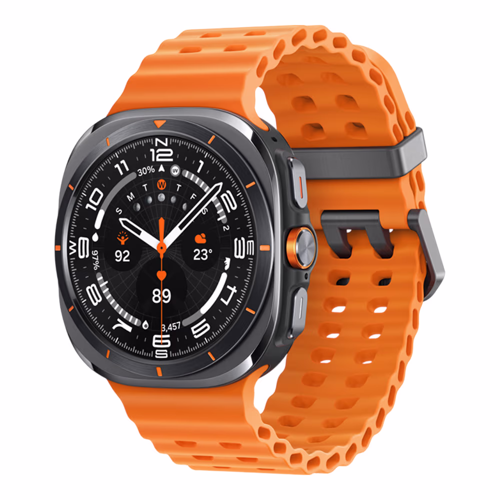 Ceas inteligent Samsung Galaxy Watch Ultra (2025) Titanium Gray/Orange strap