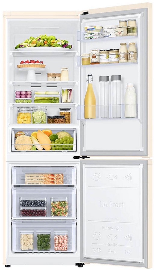 Frigider cu doua usi Samsung RB34C600EEL / 340 l / 185.3 cm / F / Bej photo 3