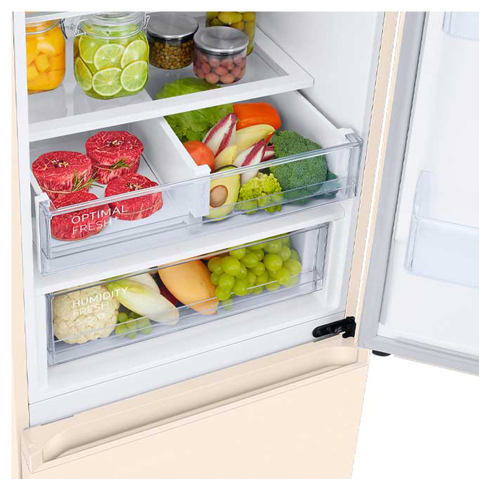 Frigider cu doua usi Samsung RB38C679EEL/UA / 385 l / 203 cm / A+ / Bej photo 2