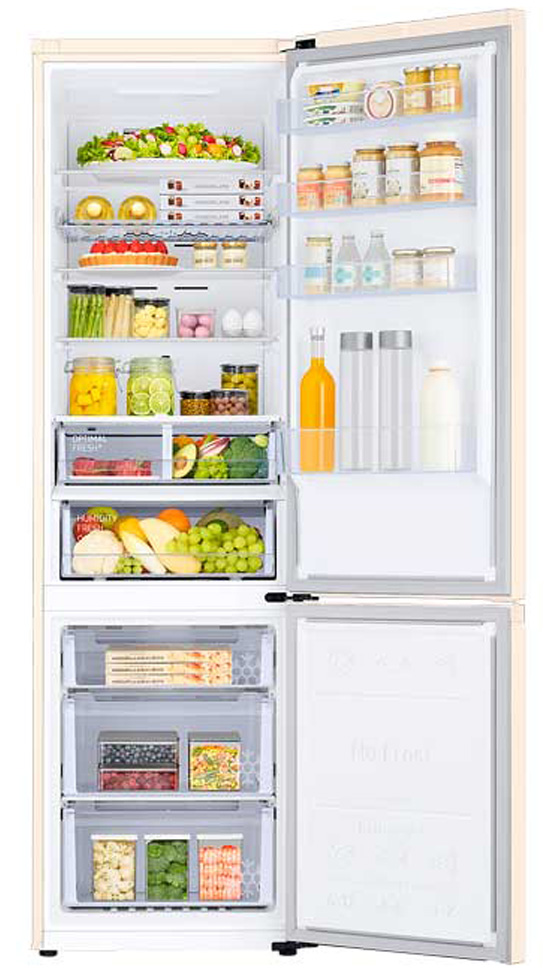 Frigider cu doua usi Samsung RB38C679EEL/UA / 385 l / 203 cm / A+ / Bej photo 5