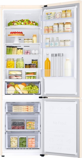 Frigider cu doua usi Samsung RB38T600FEL / 390 l / 203 cm / A+ / Bej photo 6