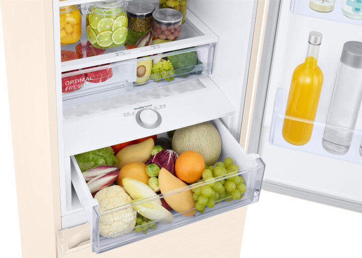 Холодильник двухдверный Samsung RB38T603FEL / 385 л / 203 см / G / Бежевый photo 2