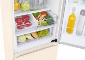Холодильник с нижней морозильной камерой Samsung RB38T679FEL, 385 л, 203 см, A+, Бежевый