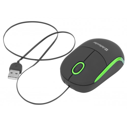Mouse Defender Discovery MS-630 Black-Green Negru cu verde / Optic / Negru cu verde photo 2