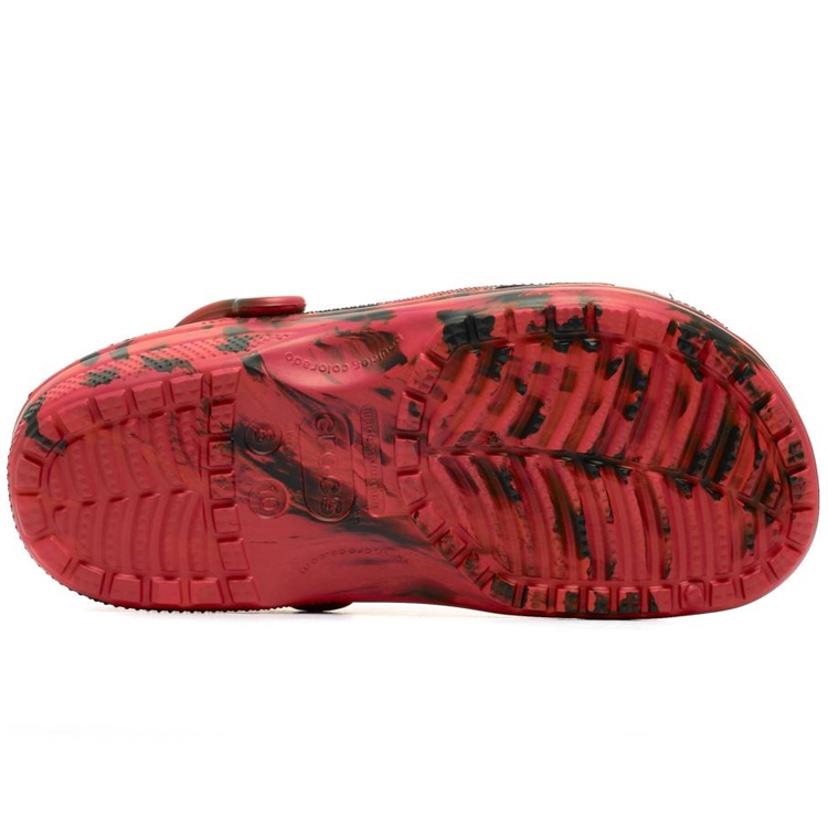 Шлепанцы Crocs Classic Marbled Clog / Мужской / 41-42 / Красный/Черный photo 5