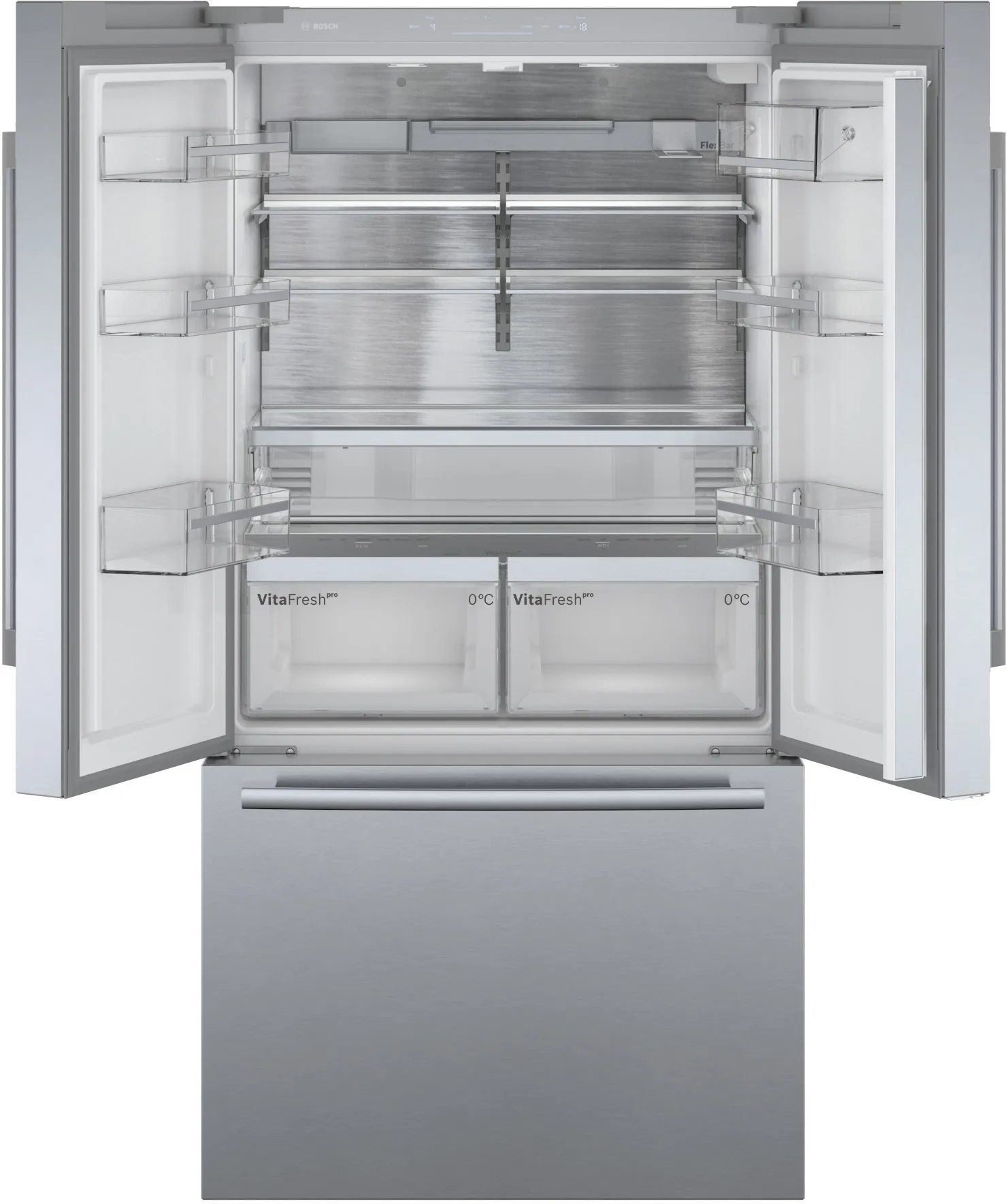 Frigider cu doua usi Bosch KFF96PIEP / 573 l / 183 cm / G / Gri photo 8