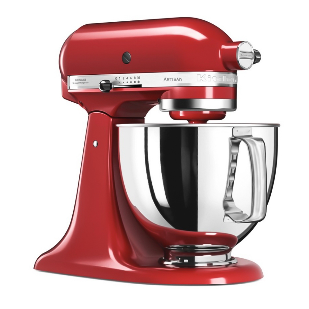 Миксер Стационарный KitchenAid 5KSM125EER / 10 скоростей / Красный photo 7