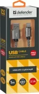 Кабель USB-A - Lightning Defender ACH01-03T  USB-Lightning 1m