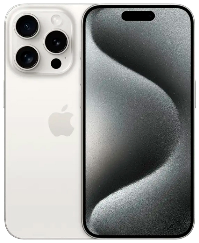 Смартфон Apple iPhone 15 Pro / 6.1'' / 8 ГБ / 128 ГБ / White Titanium photo 1