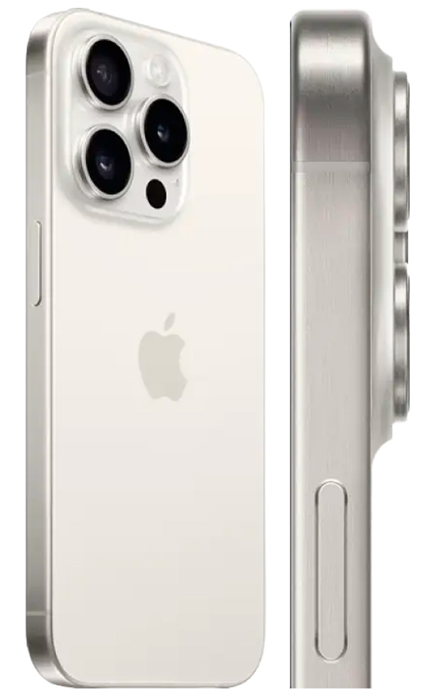Смартфон Apple iPhone 15 Pro / 6.1'' / 8 ГБ / 128 ГБ / White Titanium photo 4