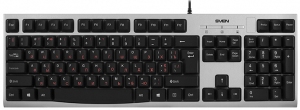 Tastatura cu fir Sven KB-S300 silver thumbnav 1