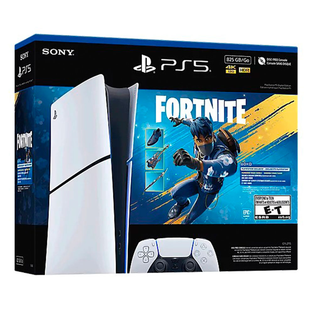 Игровая приставка Sony PlayStation 5 Digital Edition - Fortnite Flowering Chaos Bundle photo 1 Игровая приставка Sony PlayStation 5 Digital Edition - Fortnite Flowering Chaos Bundle photo 1