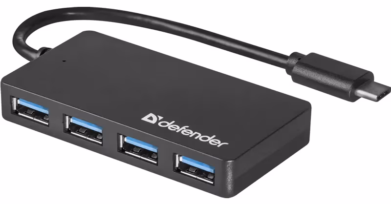 USB Hub Defender Quadro Transfer Type-C USB3.1