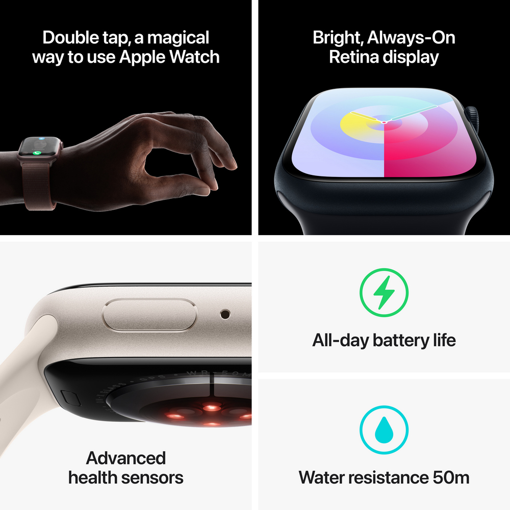 Смарт часы Apple Watch Series 9 Aluminum 41mm Silver 1.69 photo 9