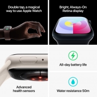 Смарт часы Apple Watch Series 9 Aluminum 41mm Silver thumbnav 4