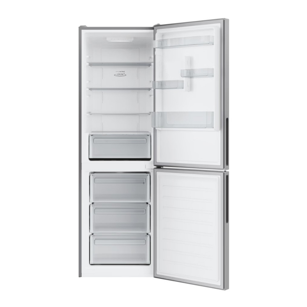 Frigider cu doua usi Candy CCE3T618ES / 341 l / 185 cm / E / Gri photo 4