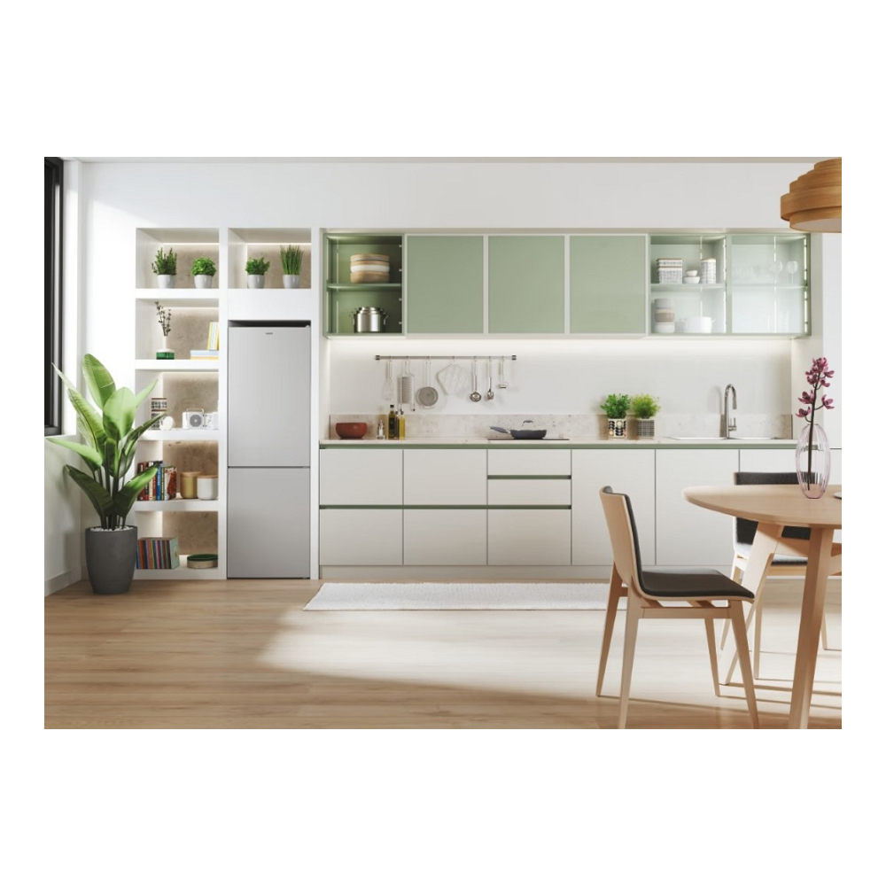Frigider cu doua usi Candy CCE3T618ES / 341 l / 185 cm / E / Gri photo 5