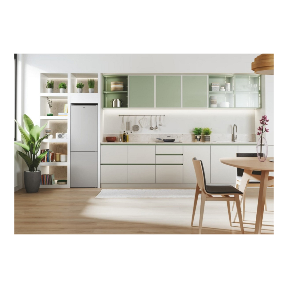 Frigider cu doua usi Candy CCE4T618ES / 341 l / 185 cm / E / Gri photo 5