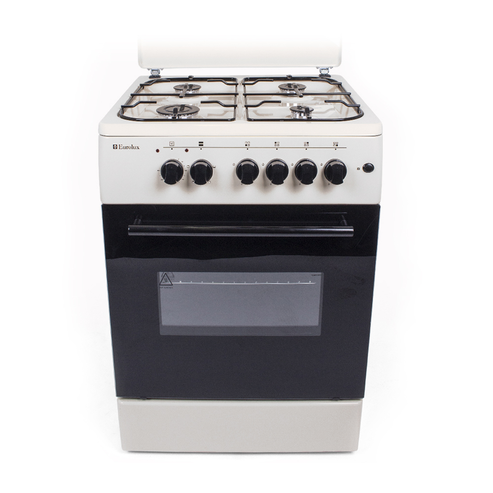 Газовая плита Eurolux ТЕ-6640 IW / 4 конфорок / 60 см / Белый photo 2