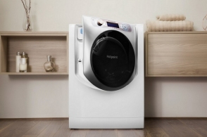 Masina de spalat cu uscator Hotpoint - Ariston AQD1172D697JEU, 11 kg, 1600 rot/min, E, Alb thumbnav 2
