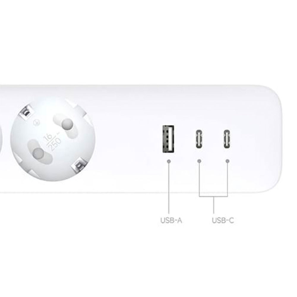Сетевой фильтр Xiaomi 20W Power Strip (2C1A) EU photo 7