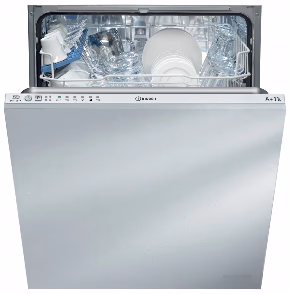 Посудомоечная машина встраиваемая Indesit DIF 16B1 A EU, 6программы, 59.5 см, A+, Белый 