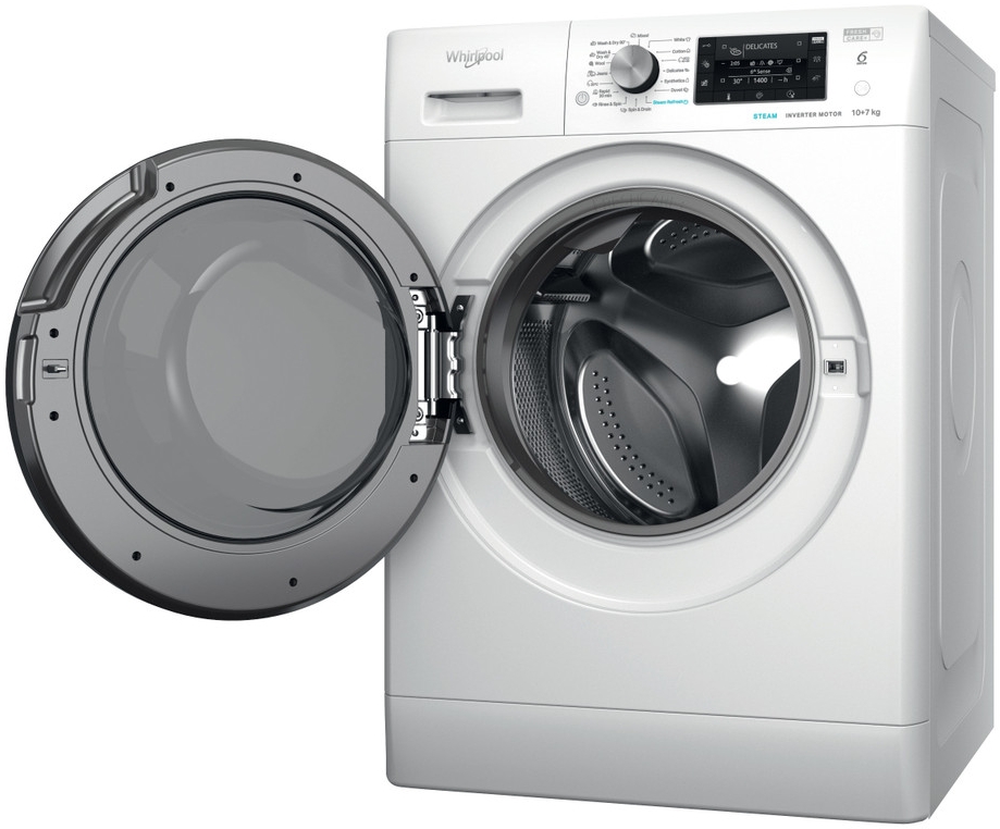 Masina de spalat cu uscator Whirlpool FFWDD1076258BVEU 10 kg /1600 rot/min /E /Alb photo 3