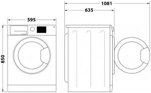 Masina de spalat cu uscator Whirlpool FFWDD1076258BVEU, 10 kg, 1600 rot/min, E, Alb thumbnav 13