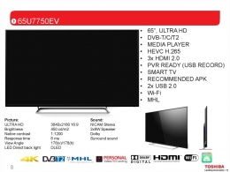 Televizor LED Toshiba 65U7750EV thumbnav 2