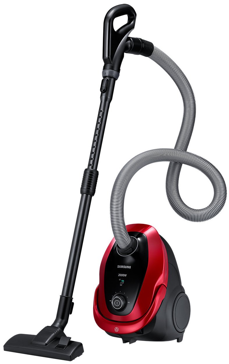 Aspirator cu sac Samsung VC20M253AWREV / 2000W / Rosu cu negru photo 2