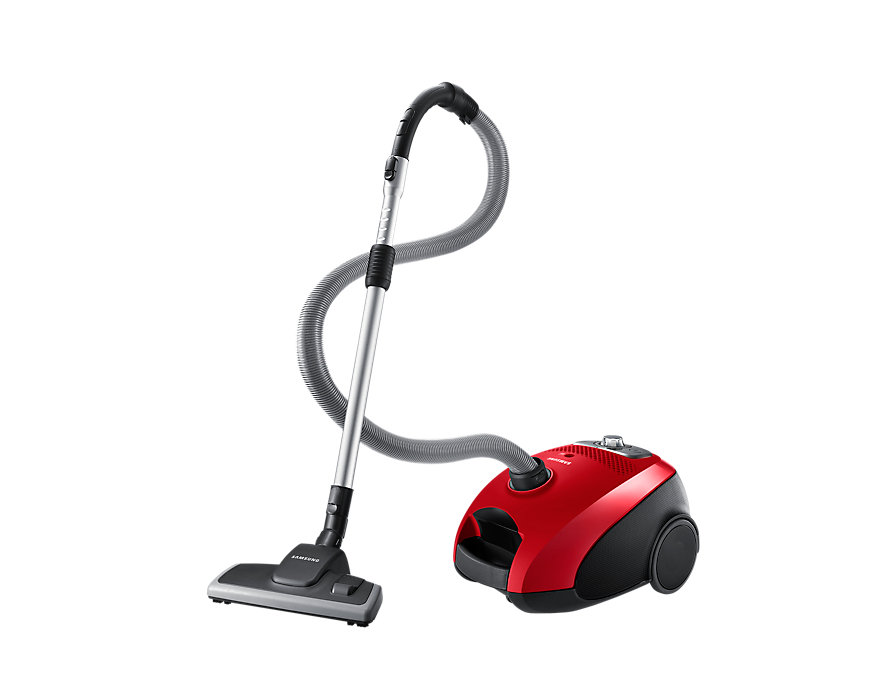 Aspirator cu sac Samsung VC24BVNJGRLEV / 2400W / Rosu photo 4