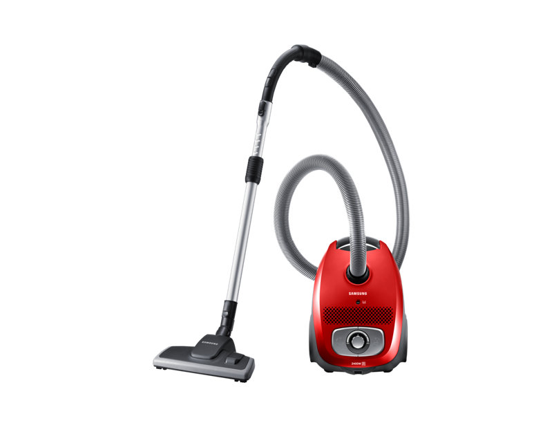 Aspirator cu sac Samsung VC24BVNJGRLEV / 2400W / Rosu photo 6