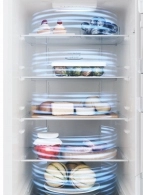 Холодильник Candy CCE3T620EW, 377 л, 200 см, E, Белый