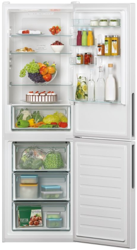Frigider cu doua usi Candy CCE4T618EW / 341 l / 185 cm / E / Alb photo 3