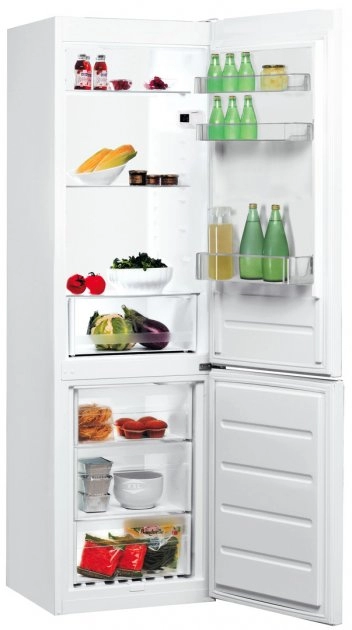 Холодильник с нижней морозильной камерой Indesit LI7S1EW, 308 л, 176 см, A+, Белый
