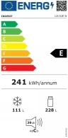 Frigider cu congelator jos Indesit LI8S2EW, 339 l, 188.9 cm, E, Alb