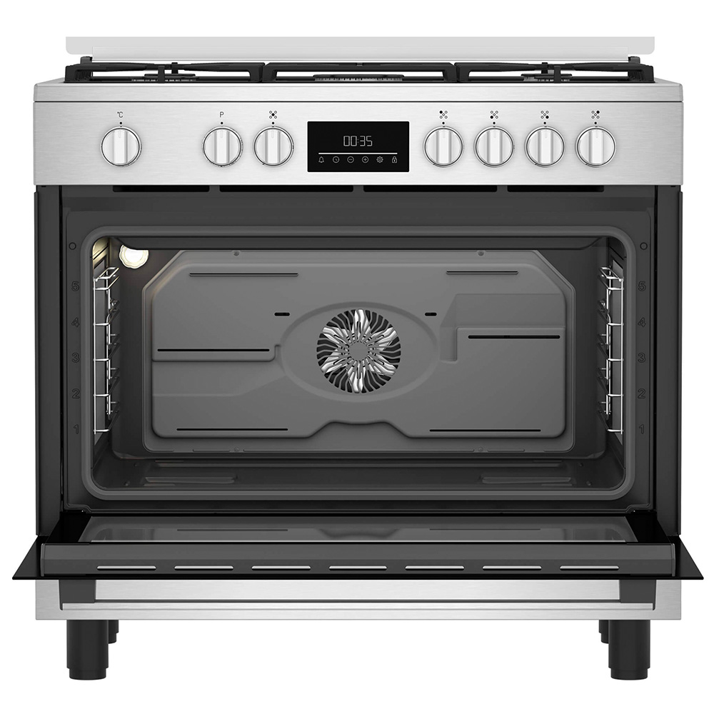 Газовая плита Beko BGM11226EX / 5 конфорок / 60 см / Нержавеющая сталь photo 6
