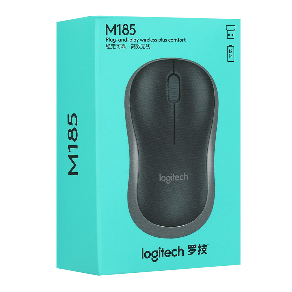 Беспроводная мышь Logitech M185 Серебристый / / Серебристый photo 7