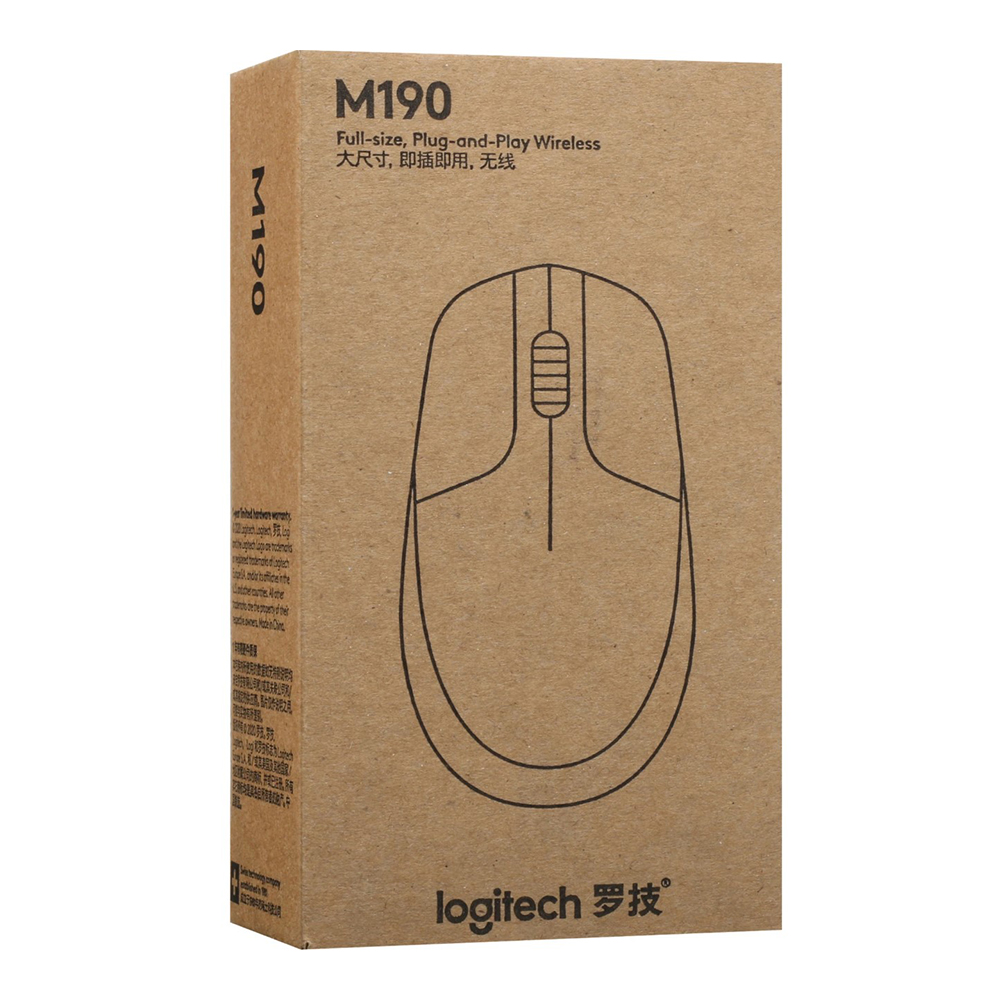Беспроводная мышь Logitech M190 Серый / Оптическая / Серый photo 7