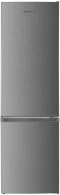 Холодильник с нижней морозильной камерой Heinner HCHM262XF+, 262 л, 180 см, F (A+), Серебристый