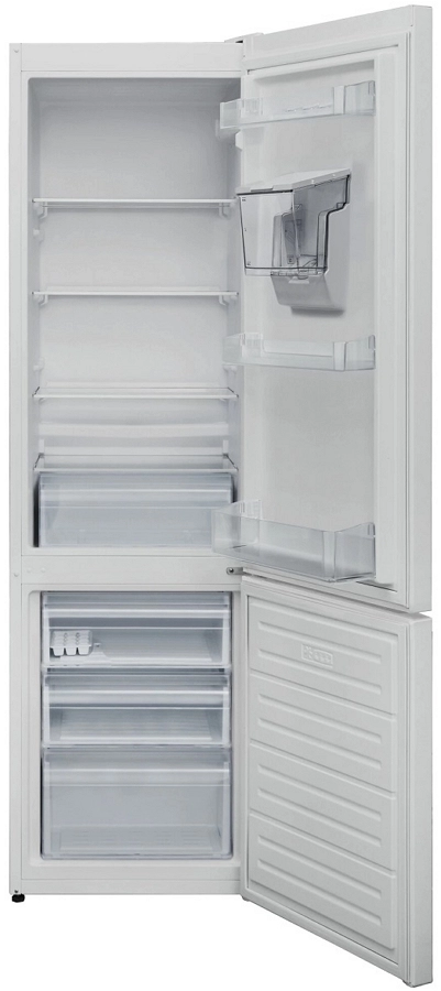 Холодильник с нижней морозильной камерой Heinner HC-V286WDF+, 288 л, 180 см, F (A+), Белый