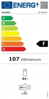 Frigider cu o usa Heinner HFN94SF+, 94 l, 84.2 cm, F (A+), Gri