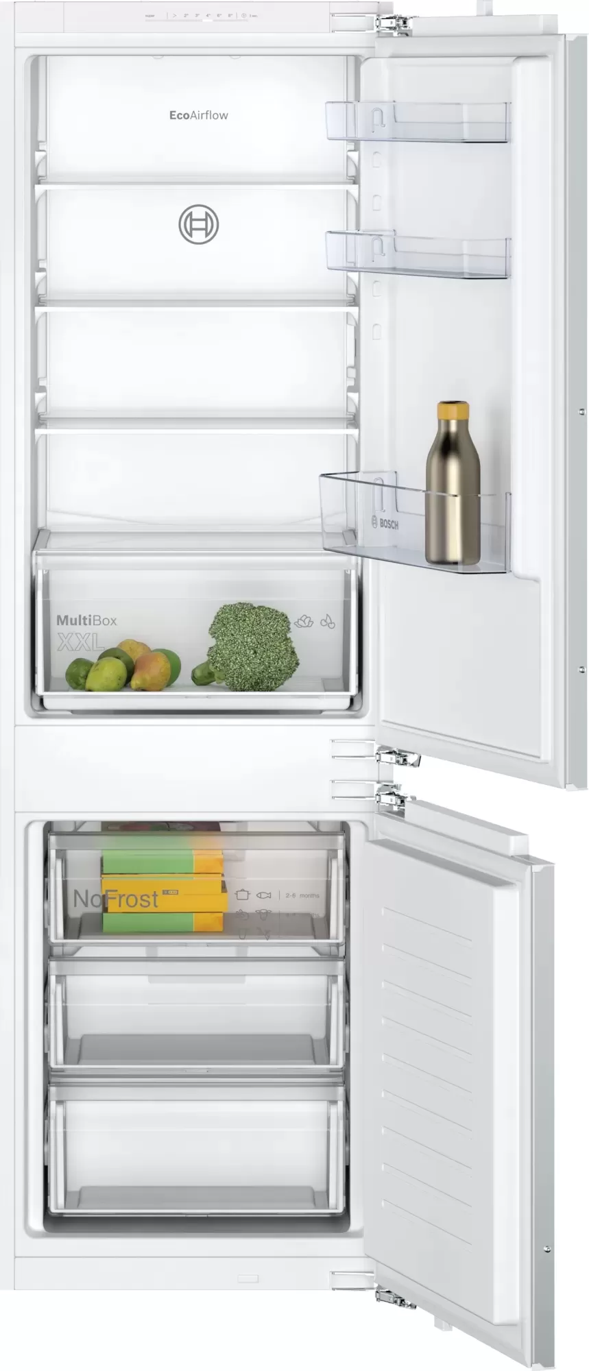 Встраиваемый холодильник Bosch KIN86NFF0, 260 л, 177.2 см, F, Белый