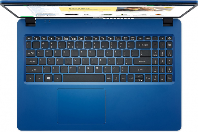 Ноутбук Acer Персональный Aspire 3 A315-54 Indigo Blue (NX.HEVEU.02B) 15.6” / 8 ГБ / 256 ГБ / Core i3 / UHD Graphics 620 / Синий photo 4