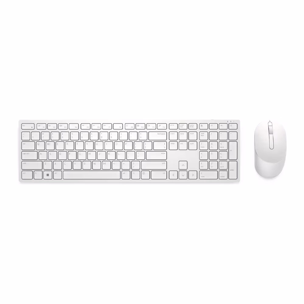 Клавиатура + мышь беспроводная Dell 580-AKFB KM5221W, White 
