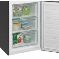 Холодильник с нижней морозильной камерой Candy CCE3T618FB, 342 л, 185 см, F (A+), Черный