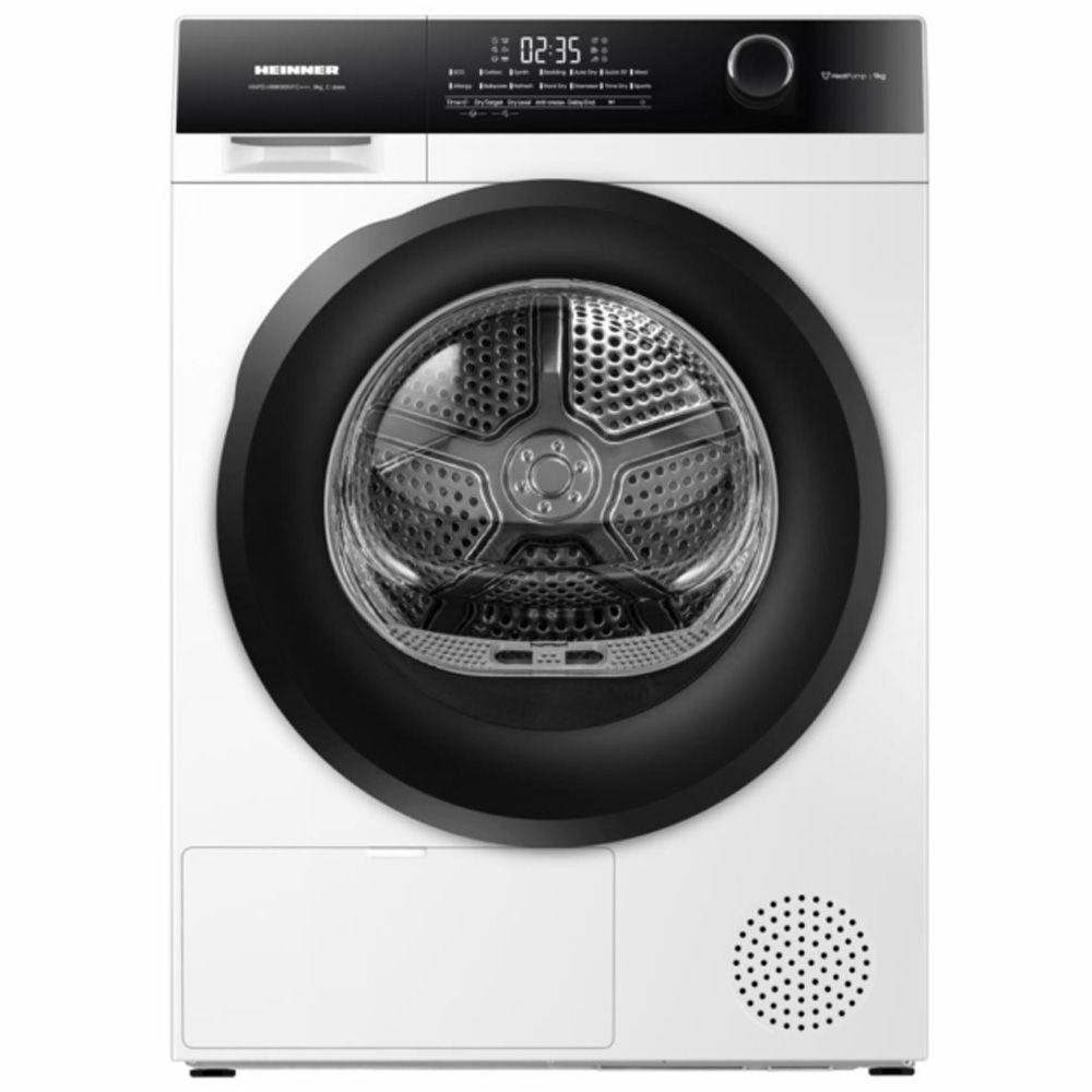 Masina de uscat rufe Heinner HHPD-HMK90IVFC++ / 9 kg / C / Alb photo 1 Masina de uscat rufe Heinner HHPD-HMK90IVFC++ / 9 kg / C / Alb photo 1