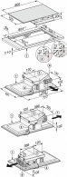 Plita combinata incorporabila Miele KMDA7633FL, 4 arzatoare, Negru thumbnav 4