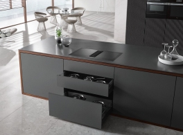 Plita combinata incorporabila Miele KMDA7633FL, 4 arzatoare, Negru thumbnav 6